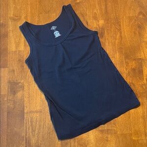 St. John's Bay Black 100% Cotton Tank Top